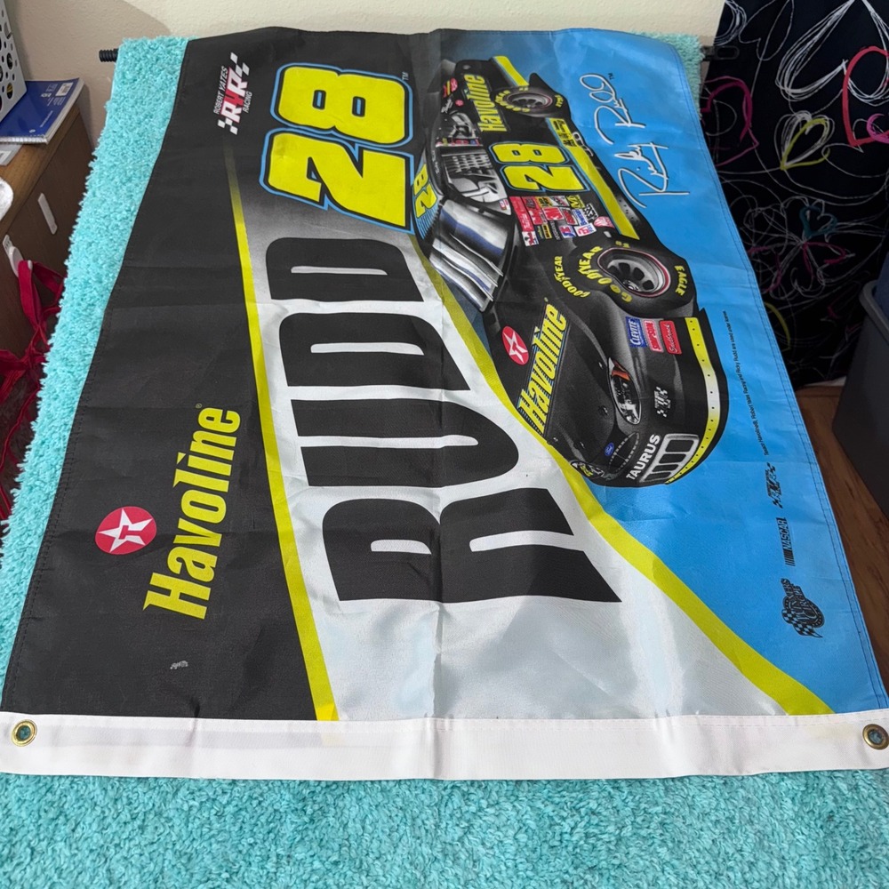 Ricky‎ Rudd #28 Havoline NASCAR Racing Banner Robert Yates Racing